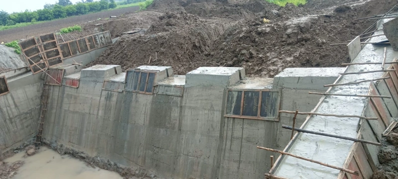 गेटेड बंधारे बांधकाम — अंतरवाली बु.