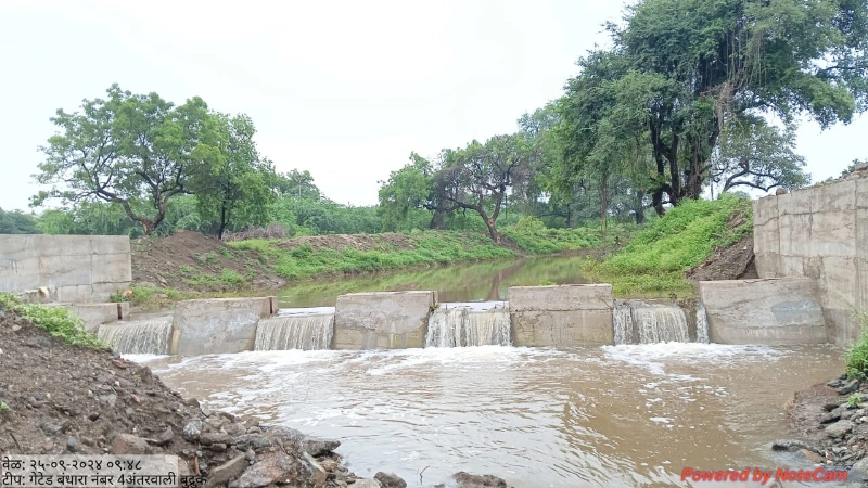 गेटेड बंधारे बांधकाम — अंतरवाली बु.